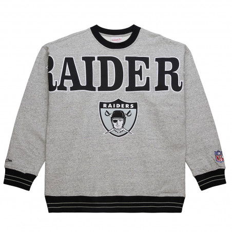 MITCHELL & NESS FULL FIELD SATIN FLEECE CREWNECK SWEATSHIRT