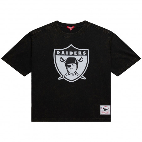 MITCHELL & NESS WOMENS SHORT SLEEVE BOXY CROP TEE
