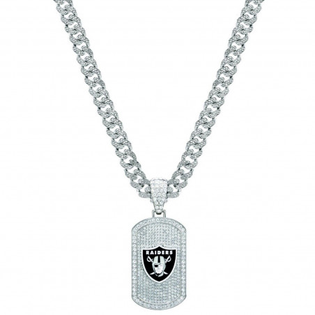 RAIDERS BLING DOG TAG NECKLACE