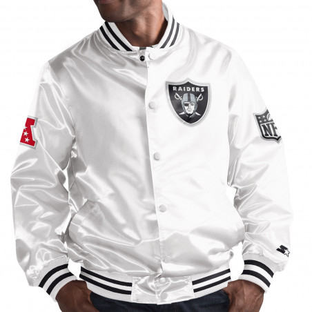 STARTER WHITE SATIN JACKET